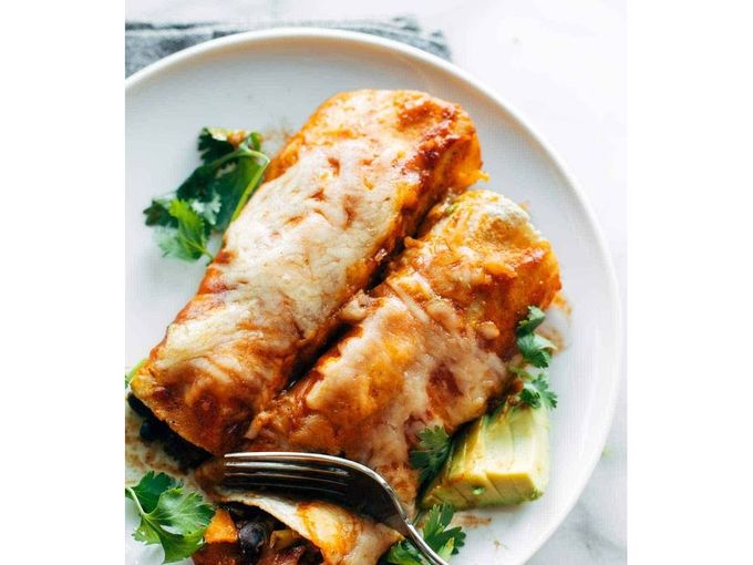 Łatwe wegetariańskie enchilady