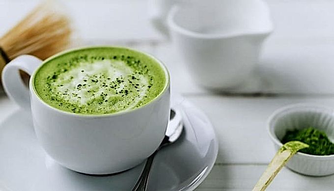 Matcha with coconut milk
