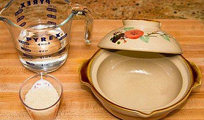 Ингредиенты рисовой каши