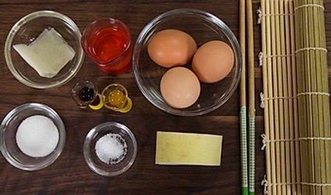 Tamagoyaki ingredienser