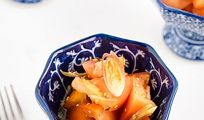 Tomato Myoga Salat ト マ ト と ミ ョ ウ ガ の サ ラ ダ
