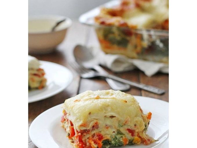 Vegan Alfredo Lasagna