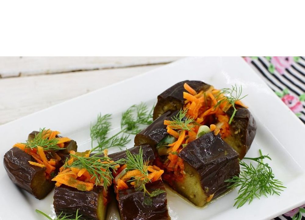 Ricetta melanzane con carote e aglio
