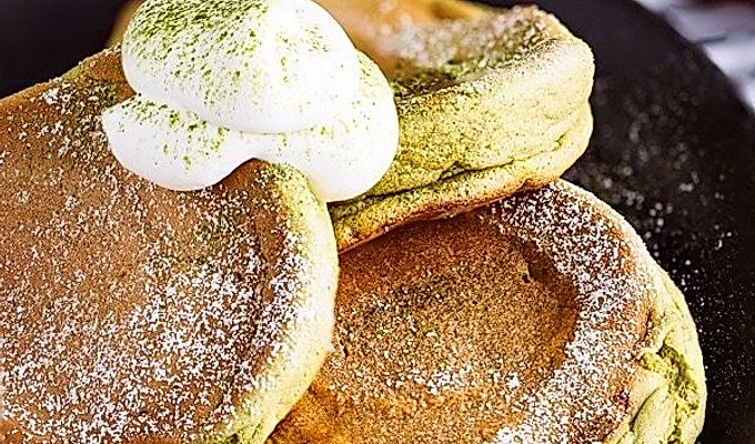 แพนเค้กมัทฉะซูเฟล่ 抹茶スフレパンケーキ