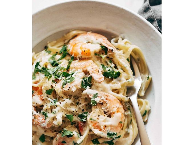 Linguine di gamberi al vino bianco al burro di Garpc