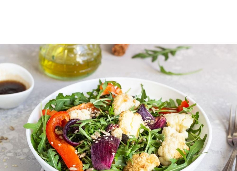 Baked Cauliflower Salad