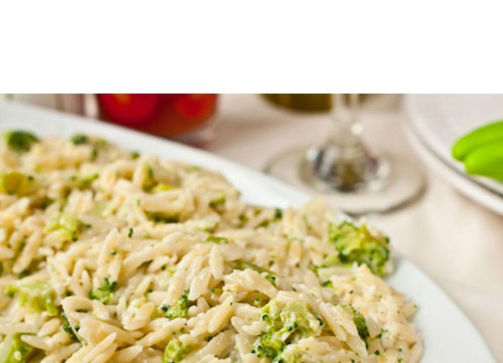 Orzo med broccoli