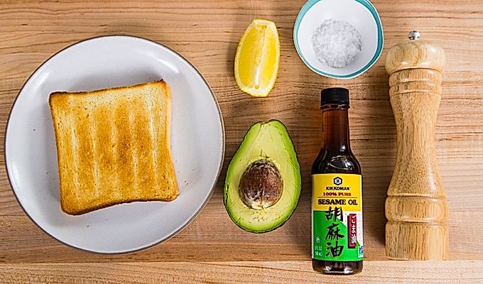 Přísady z avokádového toastu