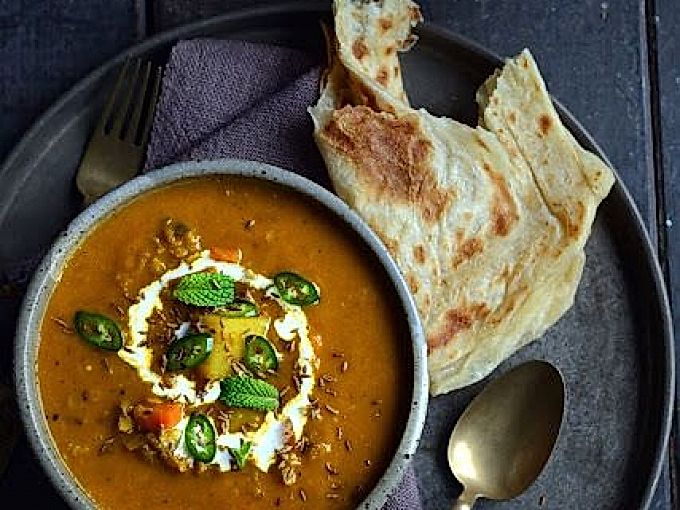 Krydret linsesuppe