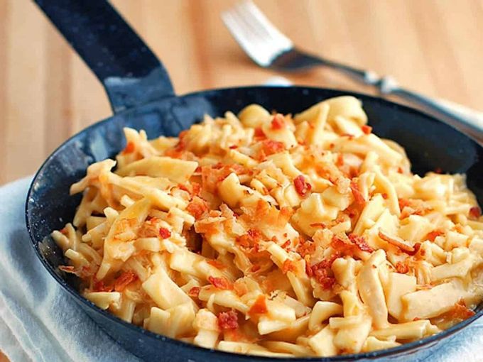 Легкая сырная куриная лапша