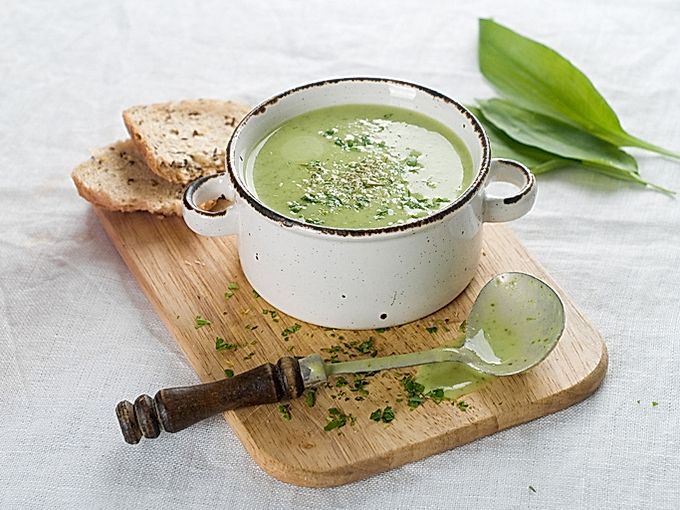 Spinat-Lauch-Püree-Suppe