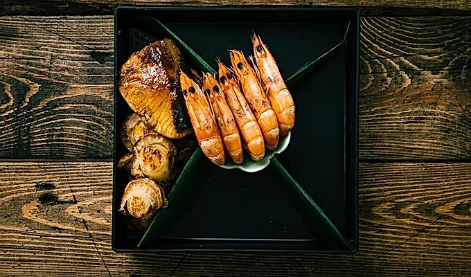 Imballaggio Osechi Ryori (cibo di Capodanno giapponese)