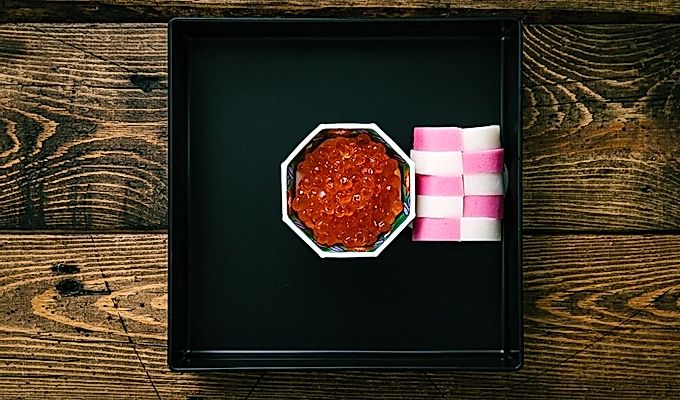 Imballaggio Osechi Ryori (cibo di Capodanno giapponese)