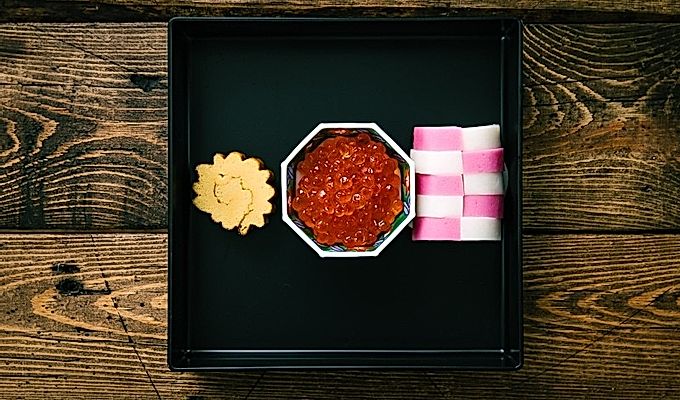 Imballaggio Osechi Ryori (cibo di Capodanno giapponese)