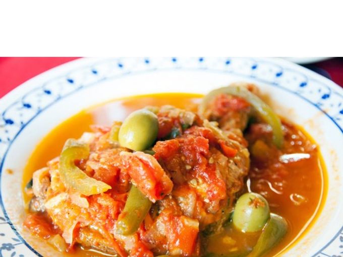 Fricassada de pollastre amb olives