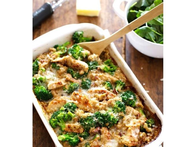 Quinoa de pollastre cremosa i cassola Broccop