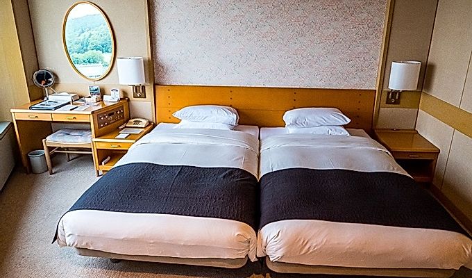 вид на спальную зону гостиничного номера в отеле New Furano Prince Hotel