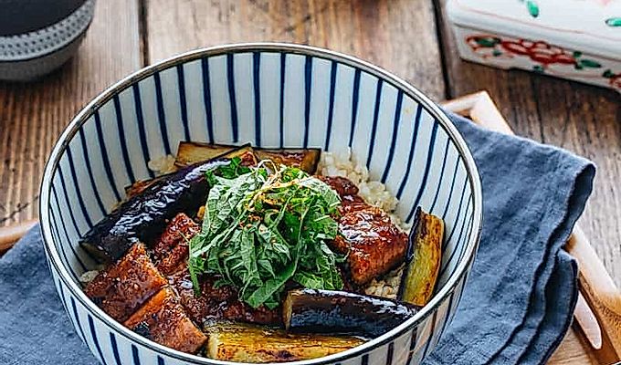 Unagi Over Rice in a