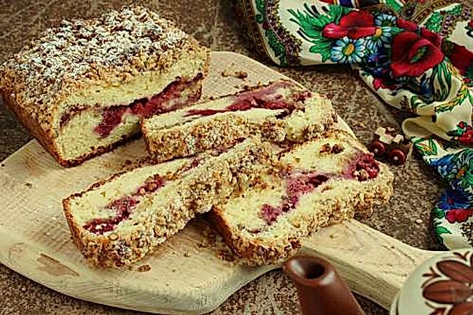 Tarta de frambuesa congelada