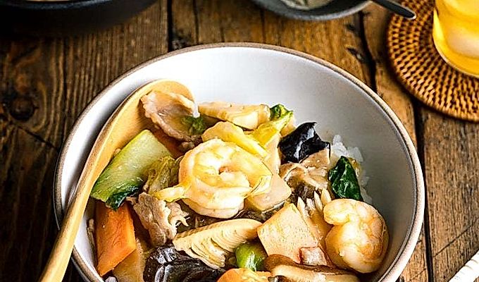 Чукадон (Чаша для риса в китайском стиле) 中華 丼