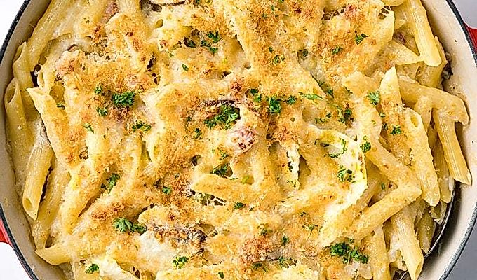 Pasta Cremosa Napa Cavolo E Pancetta 白菜とベーコンのクリームパスタ