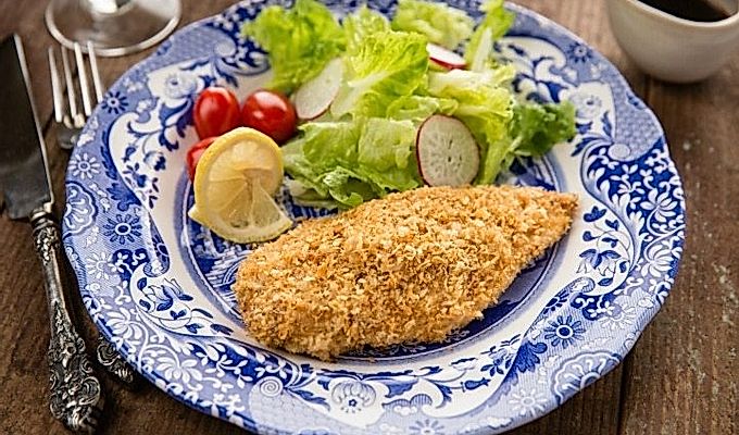 Запеченный цыпленок катсу 揚 げ な い チ キ ン カ ツ | Легкие японские рецепты в
