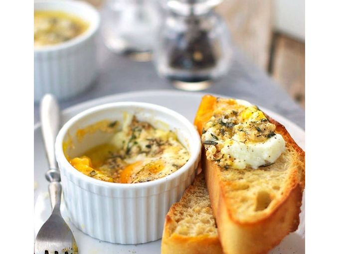 Parmesan Baked Egg