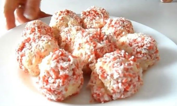 Салат Крабовые шарики