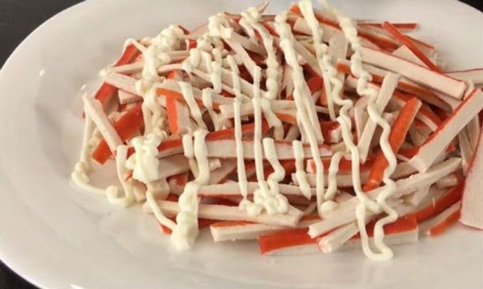 Слой крабовых палочек