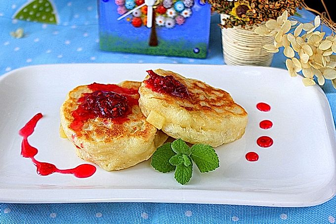 Frittelle di mele con lievito come all'asilo