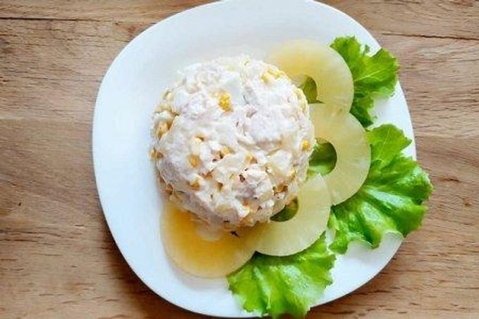20 delicious salads with smoked chicken and pineapple