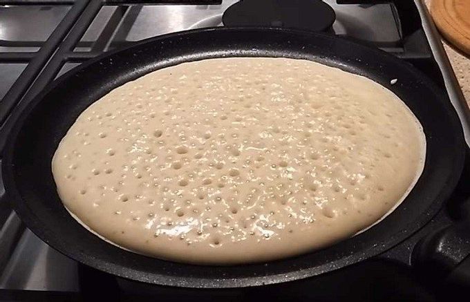  유청을 넣은 아주 맛있는 팬케이크[ |] 계란을 휘젓는 것