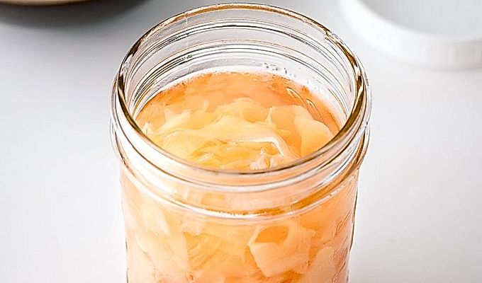 Маринованный Суши Имбирь (Гари) 新 生姜 の 甘 酢 漬 け