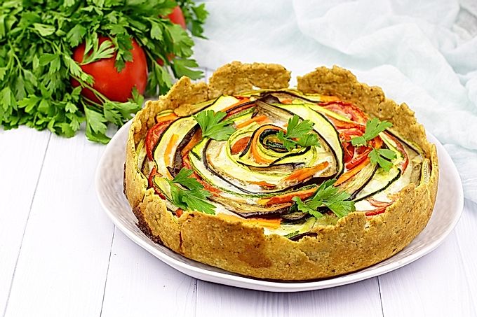 Quiche se zeleninou