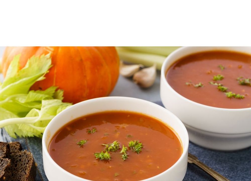 Soupe à la citrouille et aux haricots