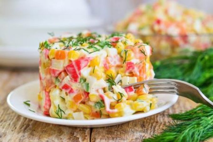 Kryddig sallad med musslor och gröna bönor