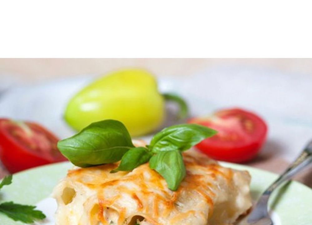 Cannelloni fyldt med ost