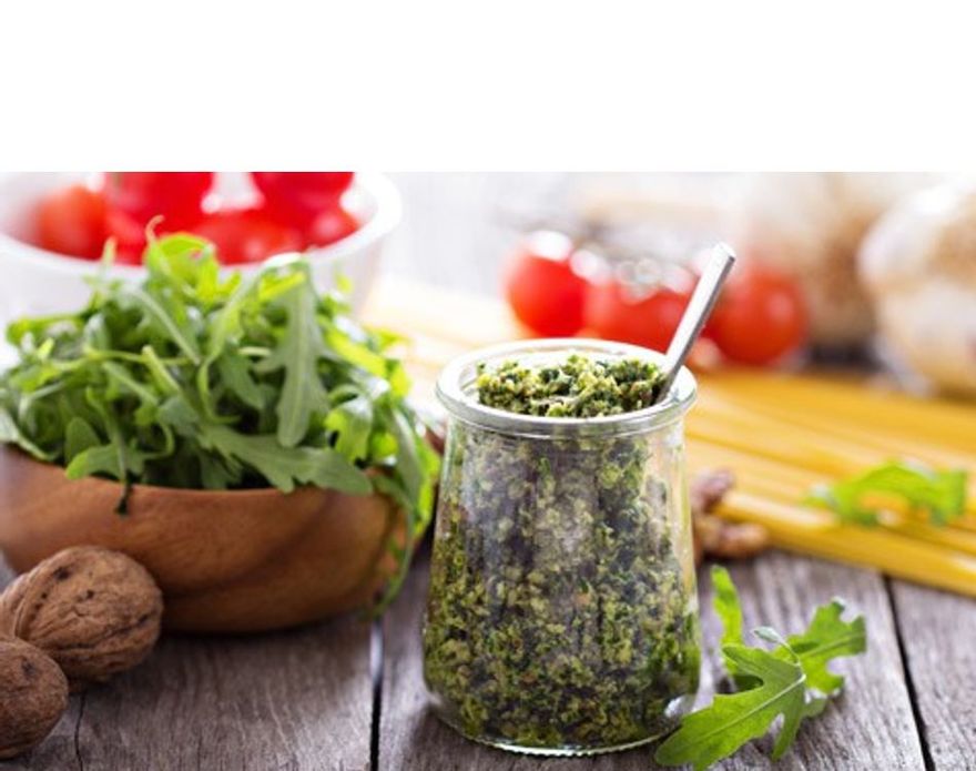 Rucola en walnotenpesto