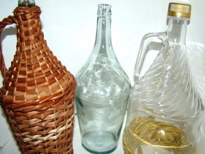 shaped wine bottles