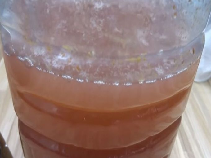 juice in a bottle